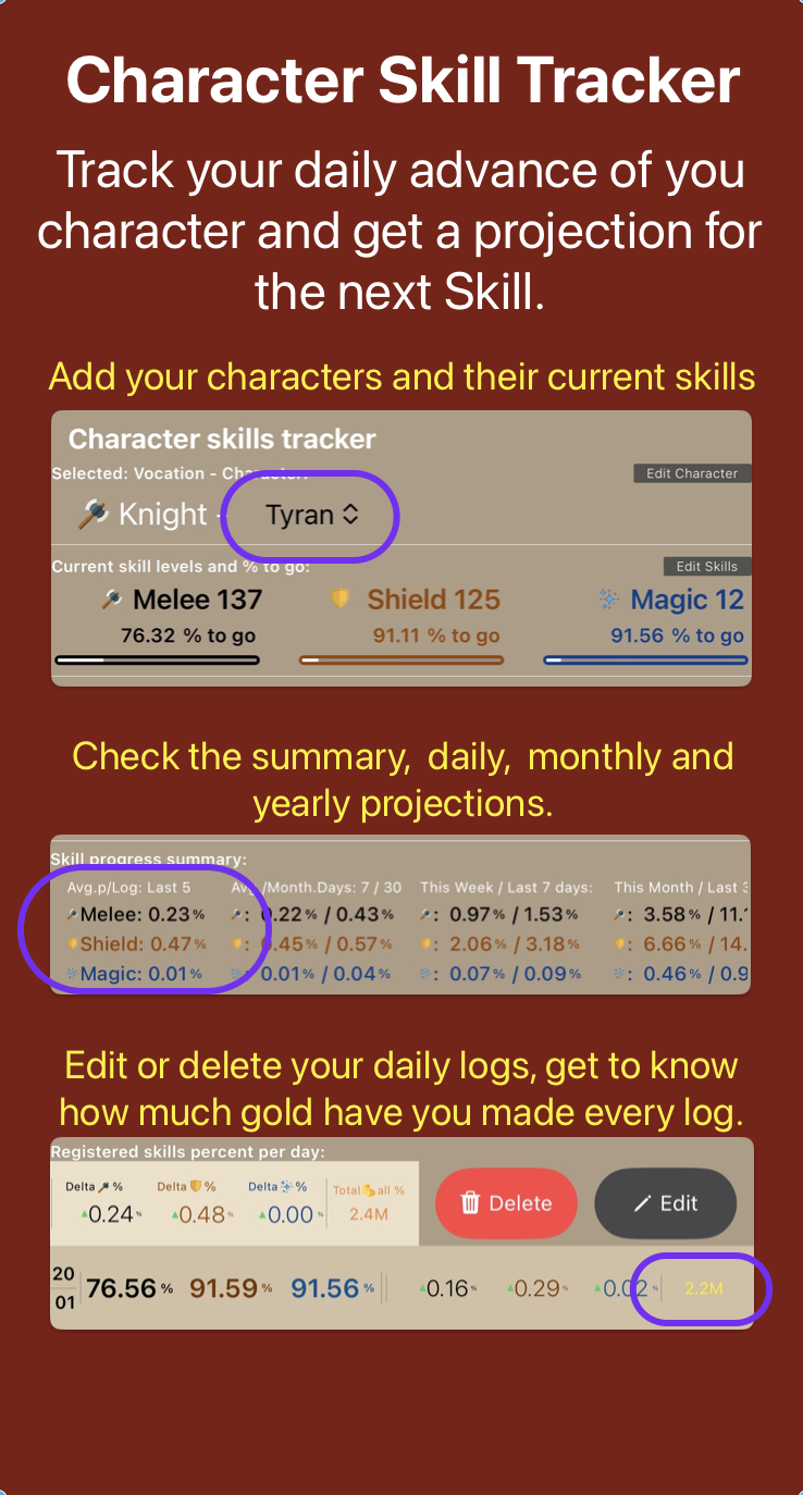 Skill tibia tracker